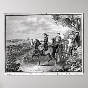 King Frederick II of Prussia reviewing the Poster