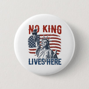 King Free Since 1776 No Kings In America 2 Inch Round Button