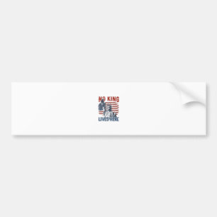 King Free Since 1776 No Kings In America   Bumper Sticker