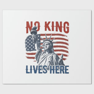 King Free Since 1776 No Kings In America   Wrapping Paper