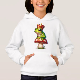 KING FROG SIT ON MUSHROOM