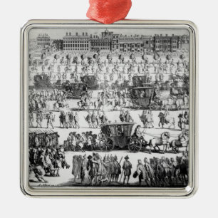 King George I procession to St. James's Palace Metal Ornament