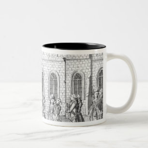 King George III and Queen Charlotte Two-Tone Coffee Mug
