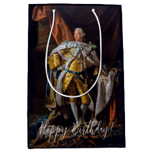 King George III by Allan Ramsay Happy birthday Medium Gift Bag