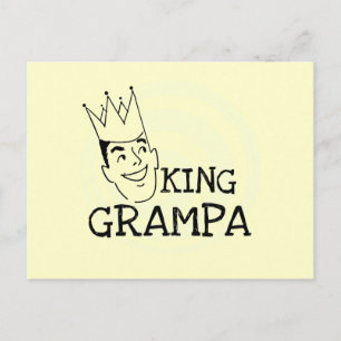 King Grampa T-shirts and Gifts Postcard