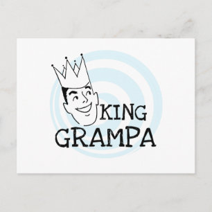 King Grampa T-shirts and Gifts Postcard