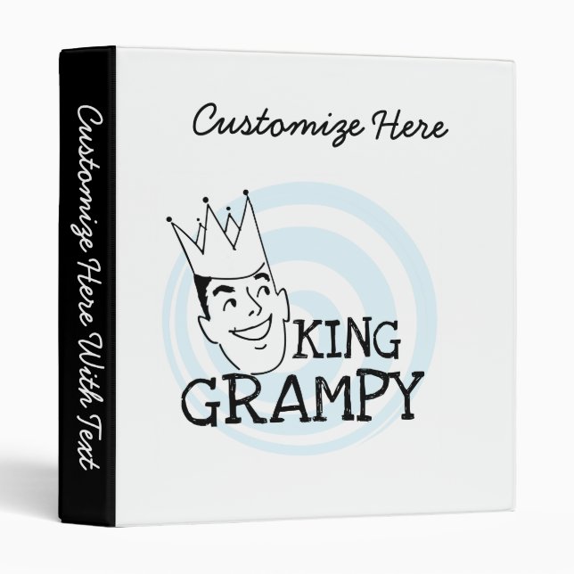 King Grampy Tshirts and Gifts Binder (Front/Spine)