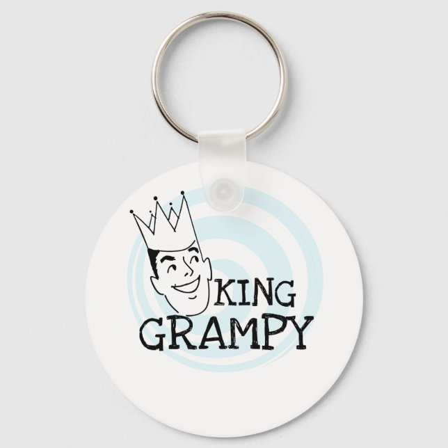 King Grampy Tshirts and Gifts Keychain (Front)