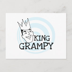 King Grampy Tshirts and Gifts Postcard