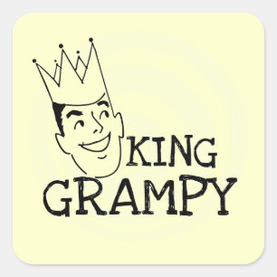King Grampy Tshirts and Gifts Square Sticker