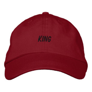 KING Headscarf Red-Hat Elegant Visor Handsome Nice Embroidered Hat