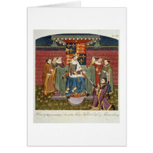 King Henry VI (1421-71) presenting a sword to John