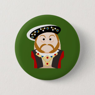 King Henry VIII 2 Inch Round Button