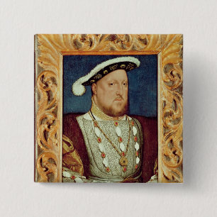 King Henry VIII 2 Inch Square Button