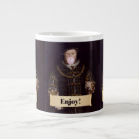 King Henry VIII Blowing Pink Bubble Gum