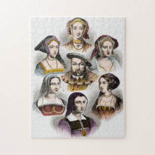 King Henry VIII of England His Six Wives Jigsaw Puzzle