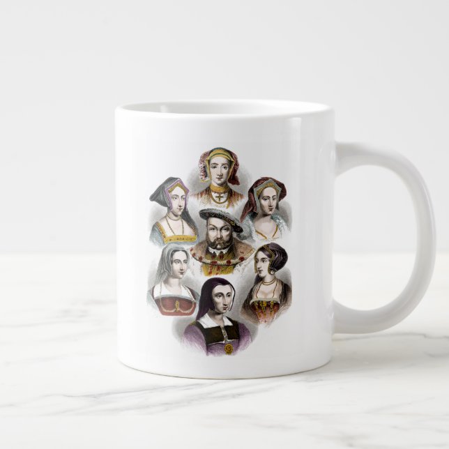 King Henry VIII of England | His Six Wives Large Coffee Mug (Right)