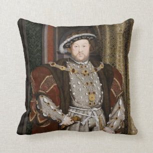 King Henry VIII Throw Pillow