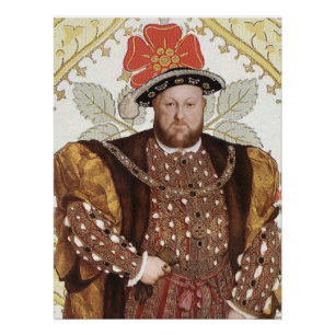 King Henry VIII Tudor King of England Portrait Poster