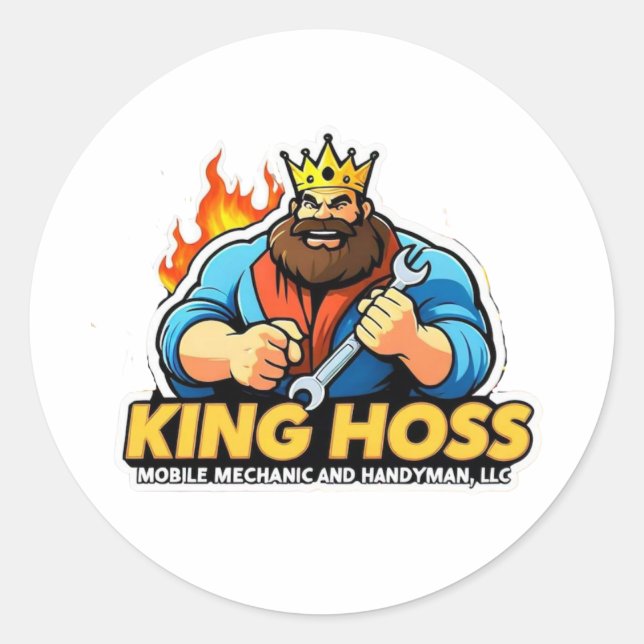 King Hoss Sticker (Front)