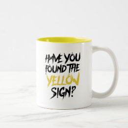 King in Yellow Have You Found the Yellow Sign Two-Tone Coffee Mug