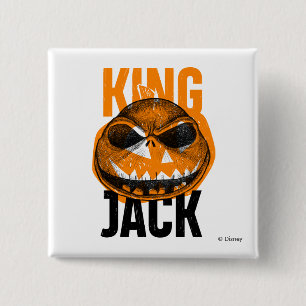 King Jack Skellington 2 Inch Square Button