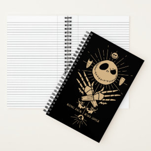 King Jack Skellington Vintage Tarot Graphic Notebook