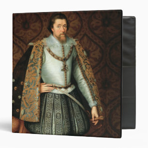 King James I of England (1566-1625) (oil on canvas Binder