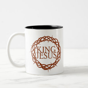 King Jesus Two-Tone Coffee Mug
