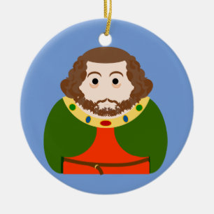 King John of England Ceramic Ornament