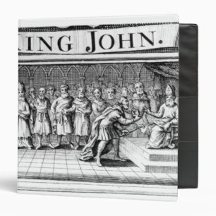 King John surrenders his crown Binder