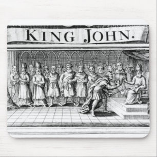 King John surrenders his crown Mouse Pad