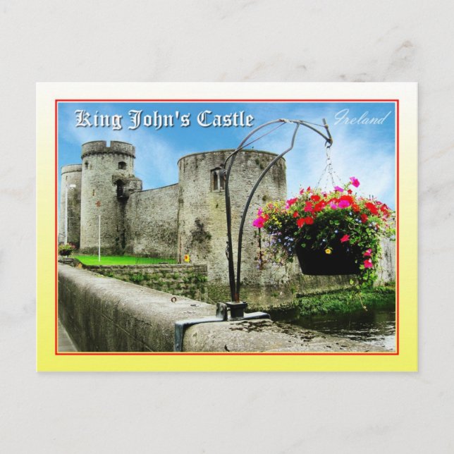King John's Castle, Limerick, Ireland Postcard (Front)