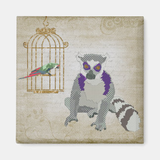 King Julian et Molly Macaw Magnet