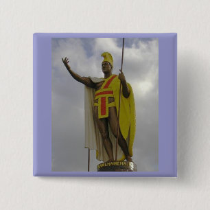 King Kamehameha 2 Inch Square Button