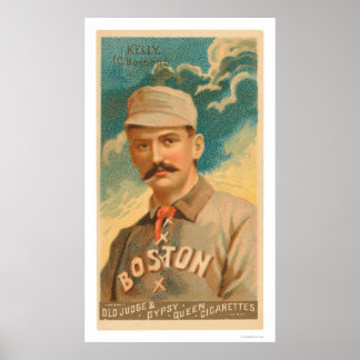 King Kelly Baseball Card 1888 Poster