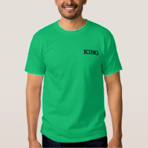 King Kelly Green Custom T-Shirts Tops for Men's 