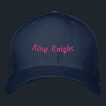 King Knight Navy Elegant-Hat Men Trucker Wool Bold Embroidered Hat<br><div class="desc">‘King Knight’ Printed on a Navy Basic Flexfit Wool Cap delivers a bold fusion of strength, royalty, and modern style. The durable wool blend keeps its shape, offering long-lasting comfort that stands up to daily wear. Premium wool fabric for durability and comfort, Flexfit design for a secure, perfect fit and...</div>