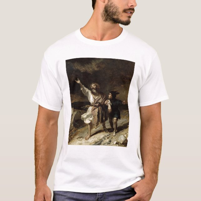 King Lear and the Fool in the Storm T-Shirt (Front)