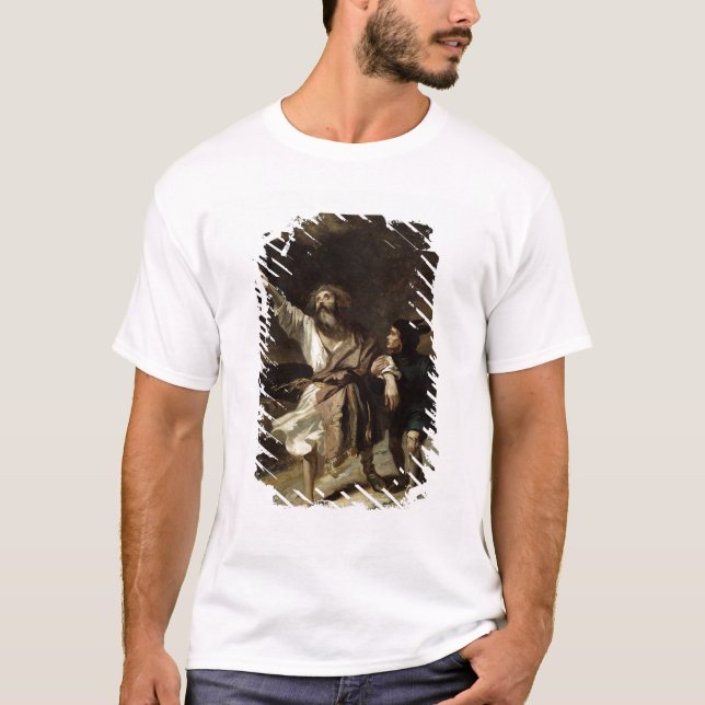 King Lear and the Fool in the Storm T-Shirt (Front)