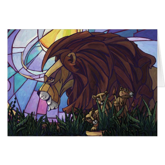 King Lion and Cubs (Front Horizontal)