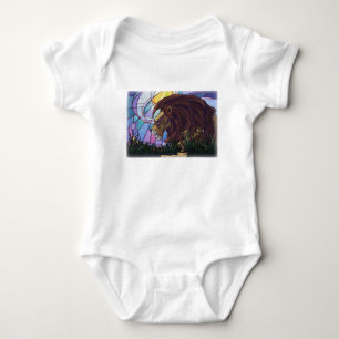 King Lion and Cubs Baby Bodysuit