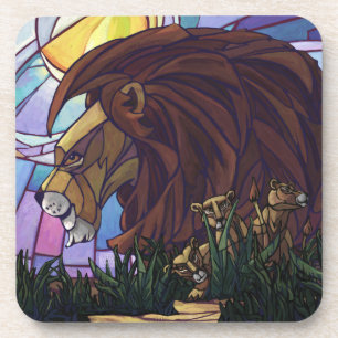 King Lion and Cubs Coaster