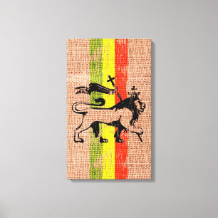 King lion canvas print