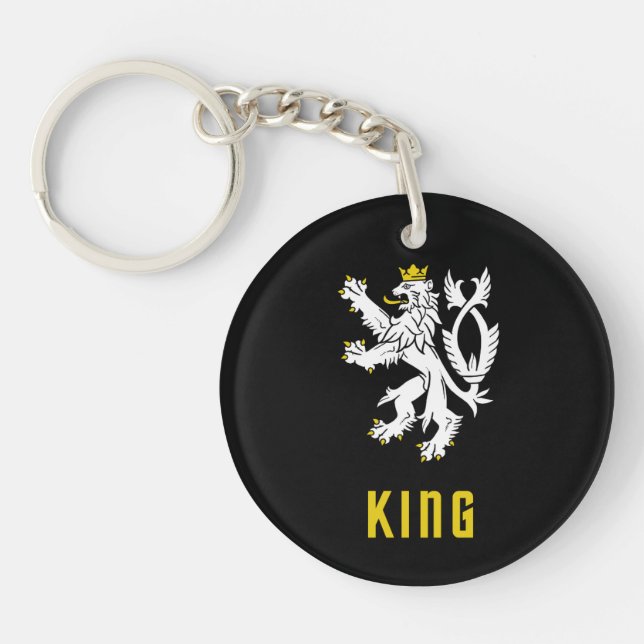 King Lion Crest Keychain (Devant)