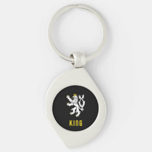 King Lion Crest Keychain
