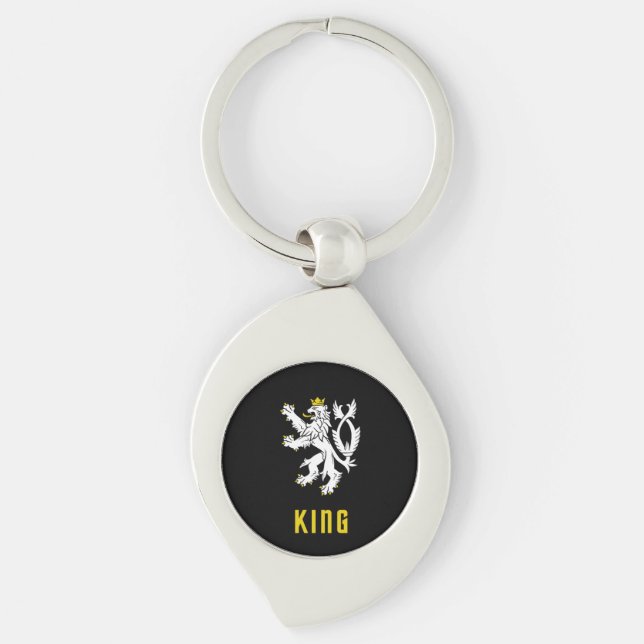King Lion Crest Keychain (Front)