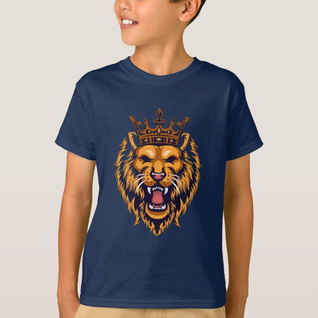 King Lion Graphic Boys T-Shirt (Front)