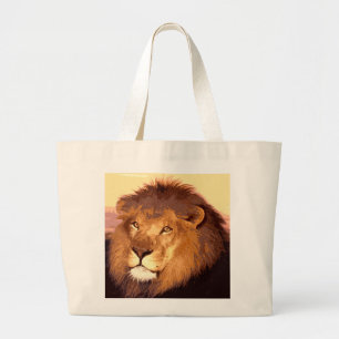 King Lion Large Tote Bag