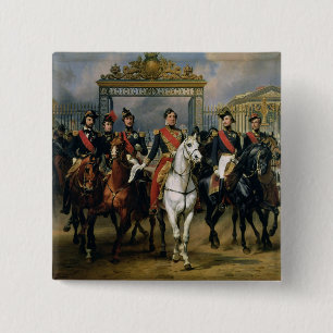 King Louis-Philippe (1773-1850) of France and his 2 Inch Square Button